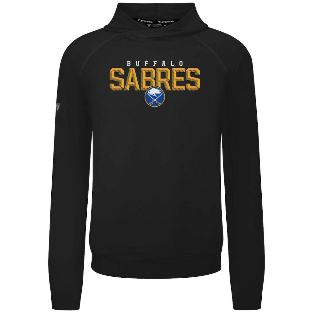Buffalo Sabres - Levelwear Mandate Carve Tri-Blend Pullover Hoodie Black
