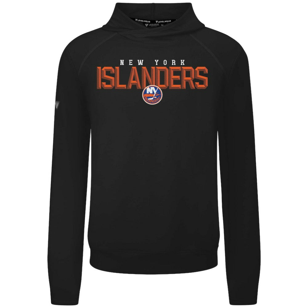 New York Islanders - Levelwear Mandate Carve Tri-Blend Pullover Hoodie Black