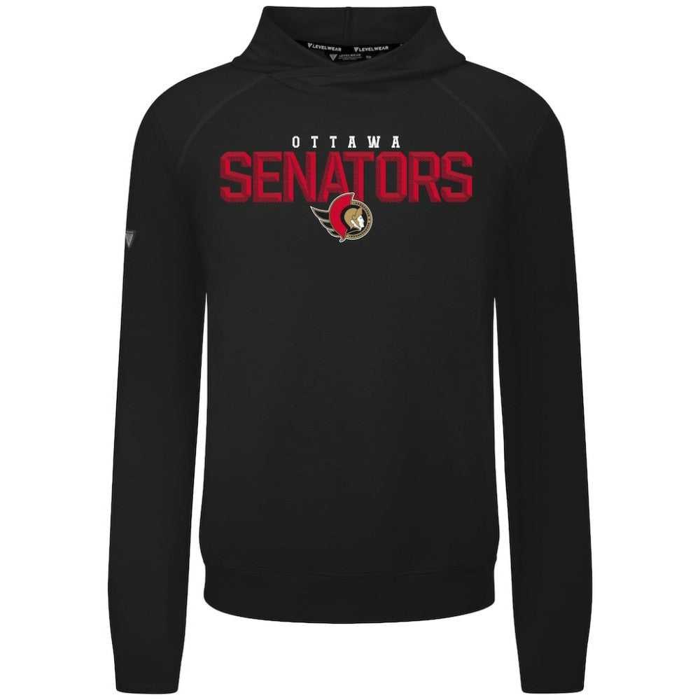 Ottawa Senators - Levelwear Mandate Carve Tri-Blend Pullover Hoodie Black