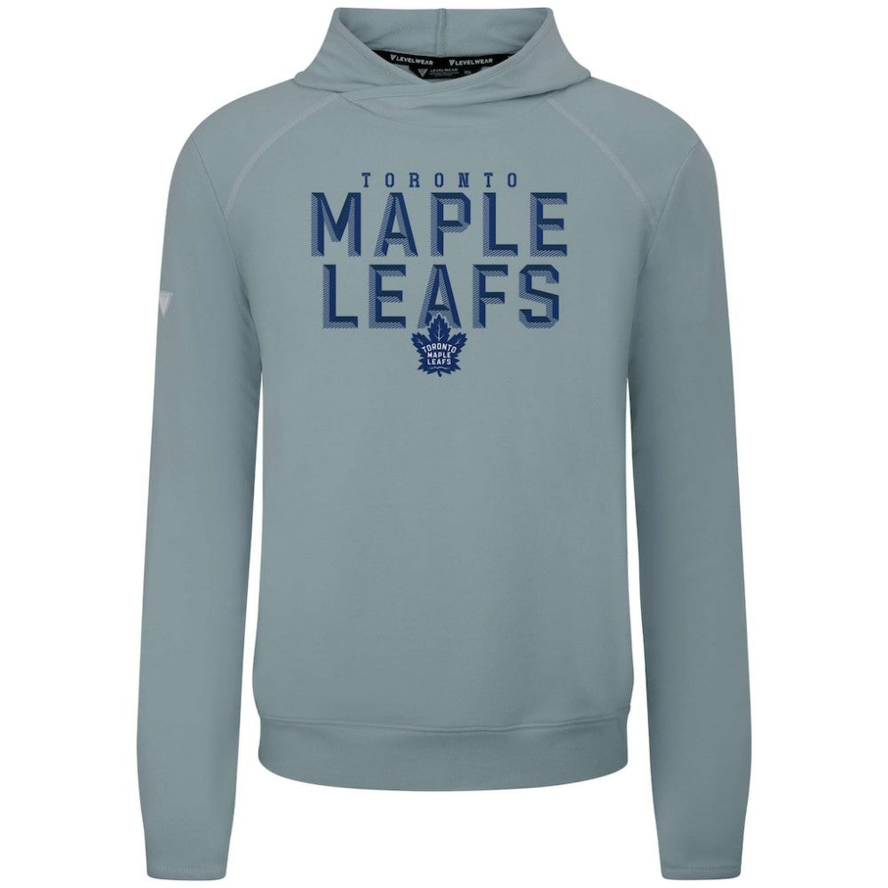 Toronto Maple Leafs - Levelwear Mandate Carve Tri-Blend Pullover Hoodie Gray