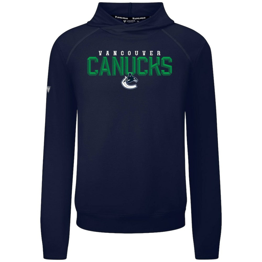 Vancouver Canucks - Levelwear Mandate Carve Tri-Blend Pullover Hoodie Blue