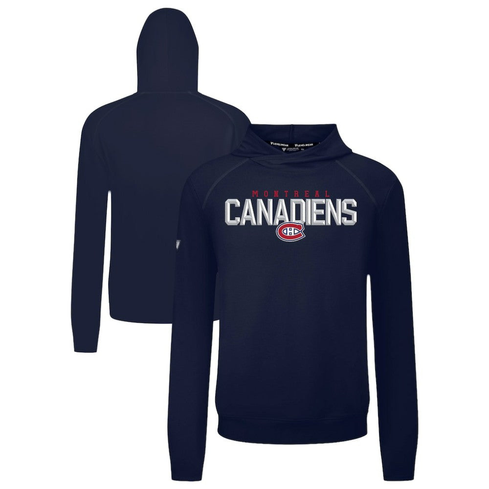 Montreal Canadiens - Levelwear Mandate Carve Tri-Blend Pullover Hoodie Navy
