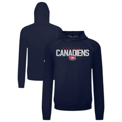 Montreal Canadiens - Levelwear Mandate Carve Tri-Blend Pullover Hoodie Navy