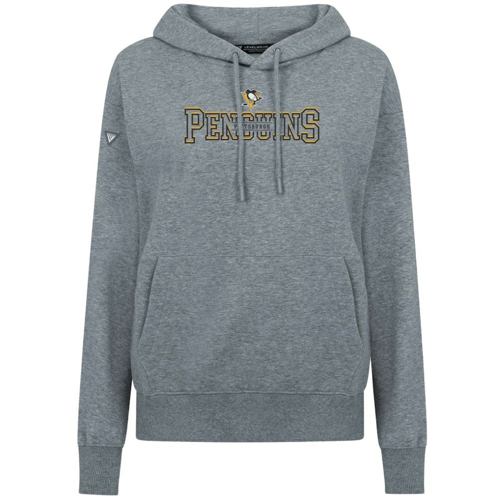Pittsburgh Penguins Levelwear Women's Adorn Journey Pullover Hoodie Gray