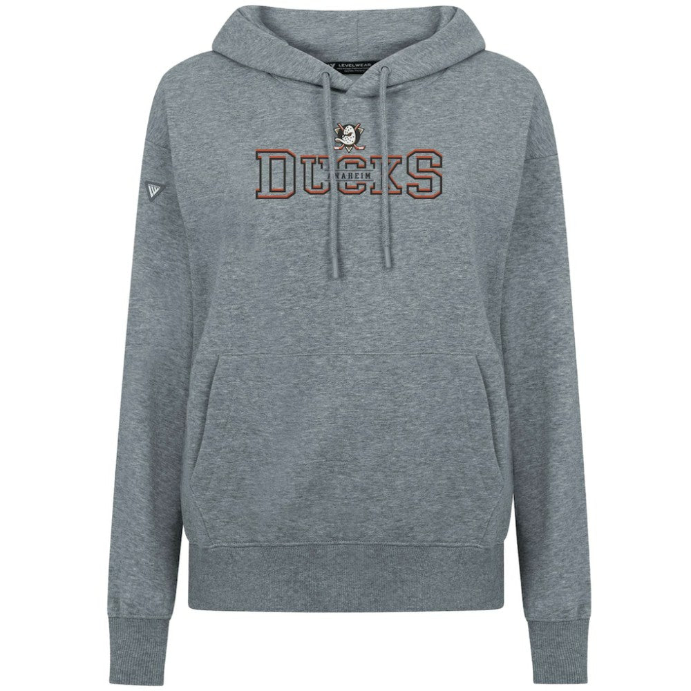 Anaheim Ducks - Levelwear Women's Adorn Journey Pullover Hoodie Gray