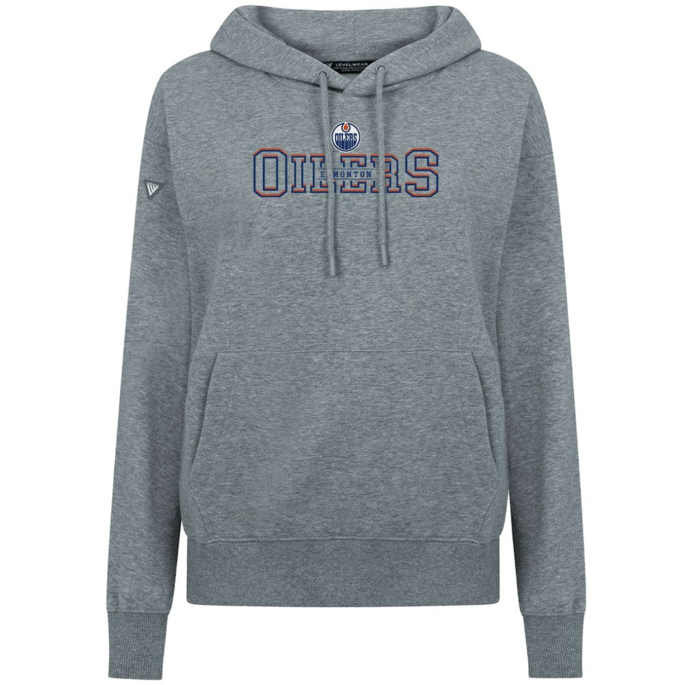 Edmonton Oilers - Levelwear Women's Adorn Journey Pullover Hoodie Gray