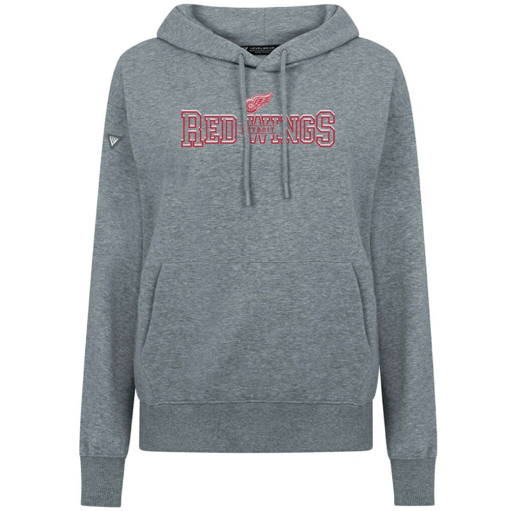 Detroit Red Wings - Levelwear Women's Adorn Journey Pullover Hoodie Gray