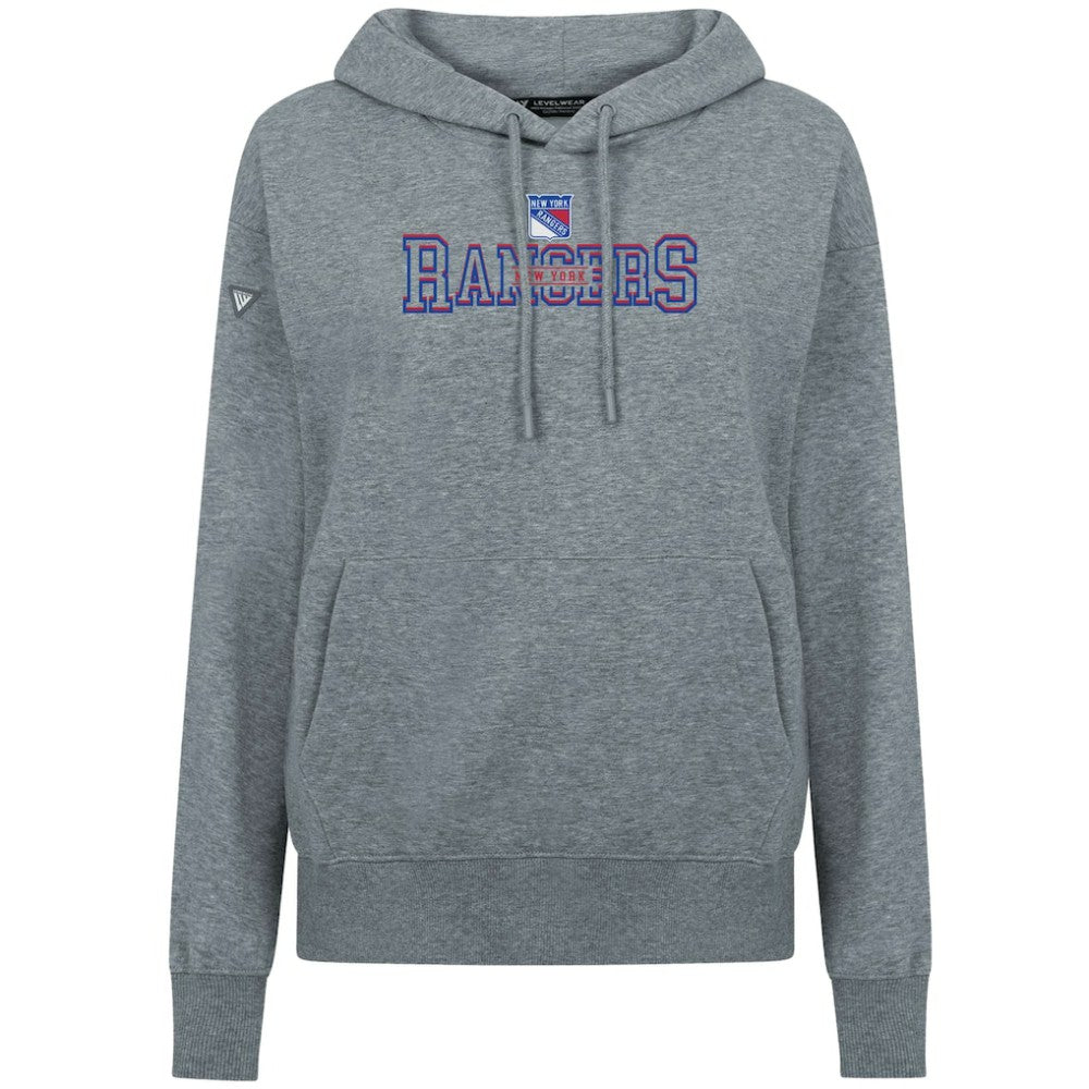New York Rangers Levelwear Women's Adorn Journey Pullover Hoodie Gray