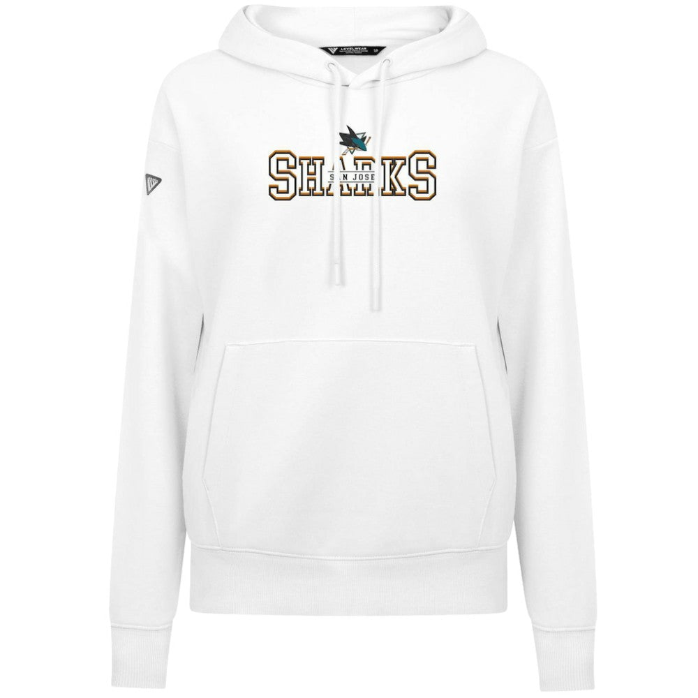 San Jose Sharks - Levelwear Women's Adorn Journey Pullover Hoodie White