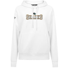 San Jose Sharks - Levelwear Women's Adorn Journey Pullover Hoodie White