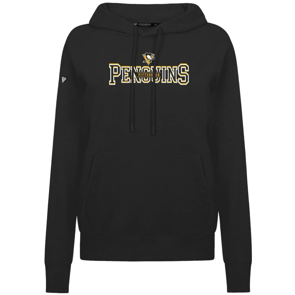 Pittsburgh Penguins Levelwear Women's Adorn Journey Pullover Hoodie Black