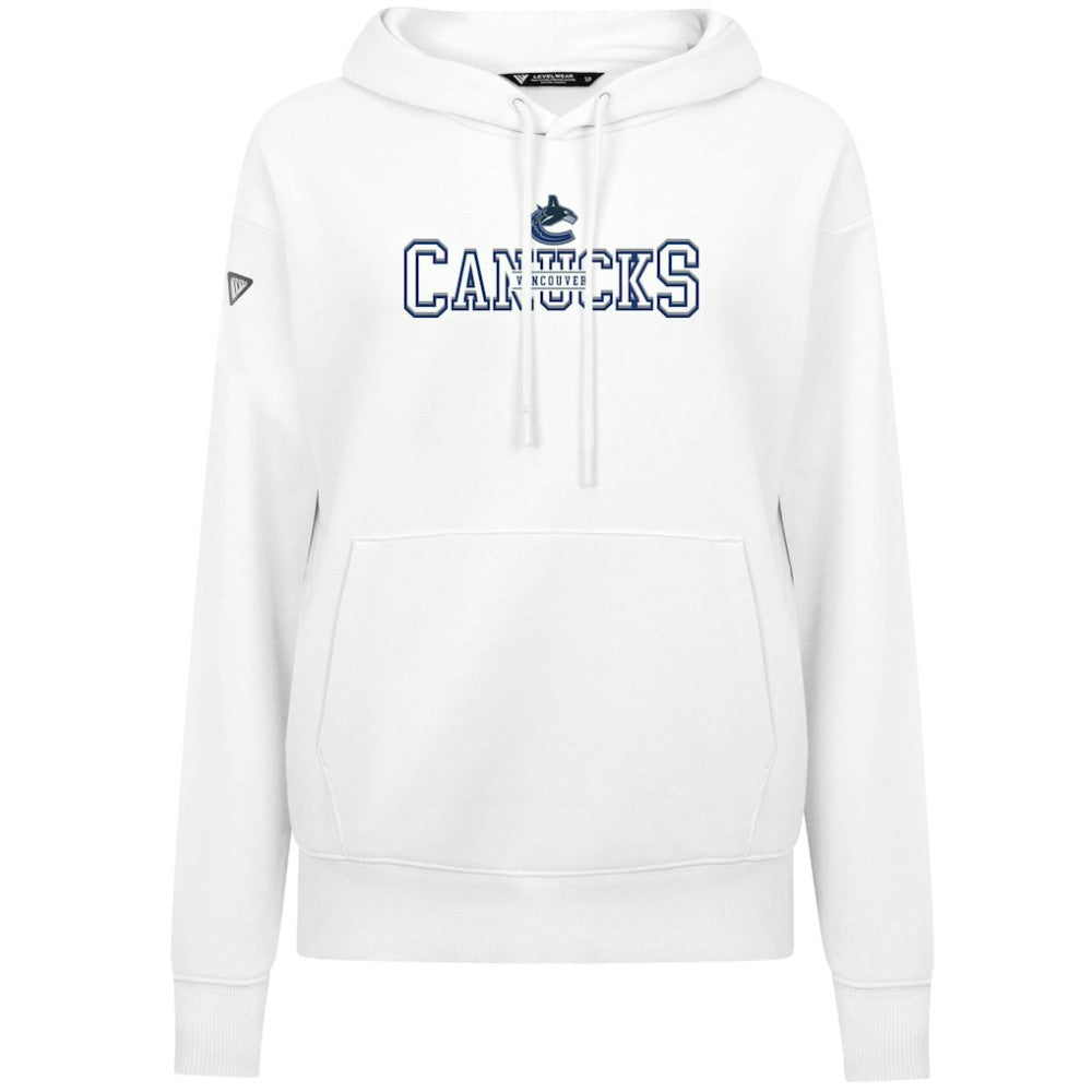Vancouver Canucks - Levelwear Women's Adorn Journey Pullover Hoodie White