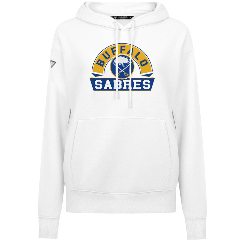 Buffalo Sabres - Levelwear Women's Adorn Banner Arch Pullover Hoodie White