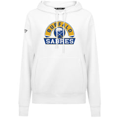 Buffalo Sabres - Levelwear Women's Adorn Banner Arch Pullover Hoodie White