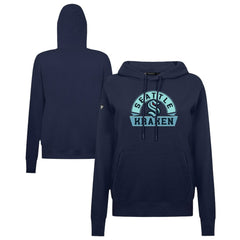 Seattle Kraken Levelwear Women's Adorn Banner Arch Pullover Hoodie Navy