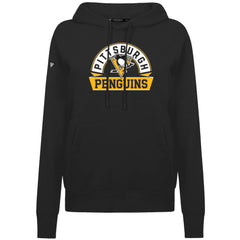 Pittsburgh Penguins Levelwear Women's Adorn Banner Arch Pullover Hoodie Black