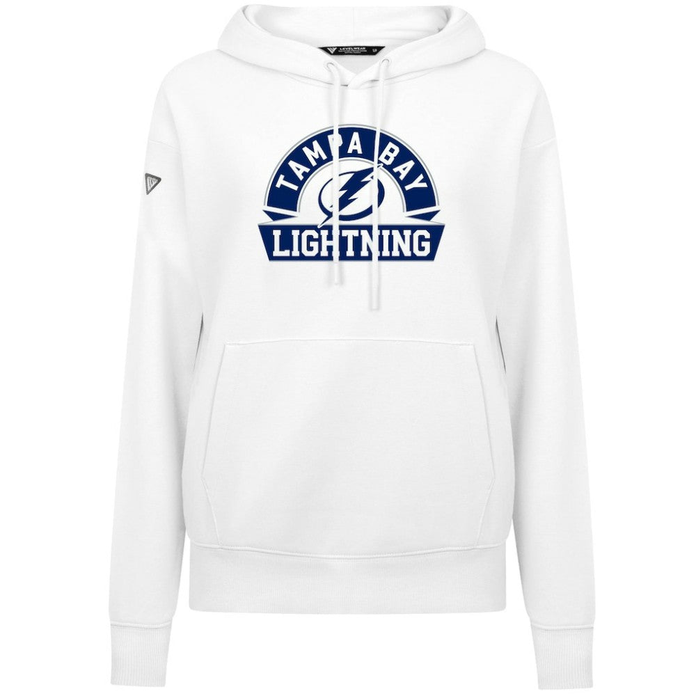 Tampa Bay Lightning - Levelwear Women's Adorn Banner Arch Pullover Hoodie White