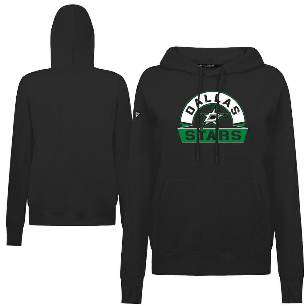 Dallas Stars - Levelwear Women's Adorn Banner Arch Pullover Hoodie Black