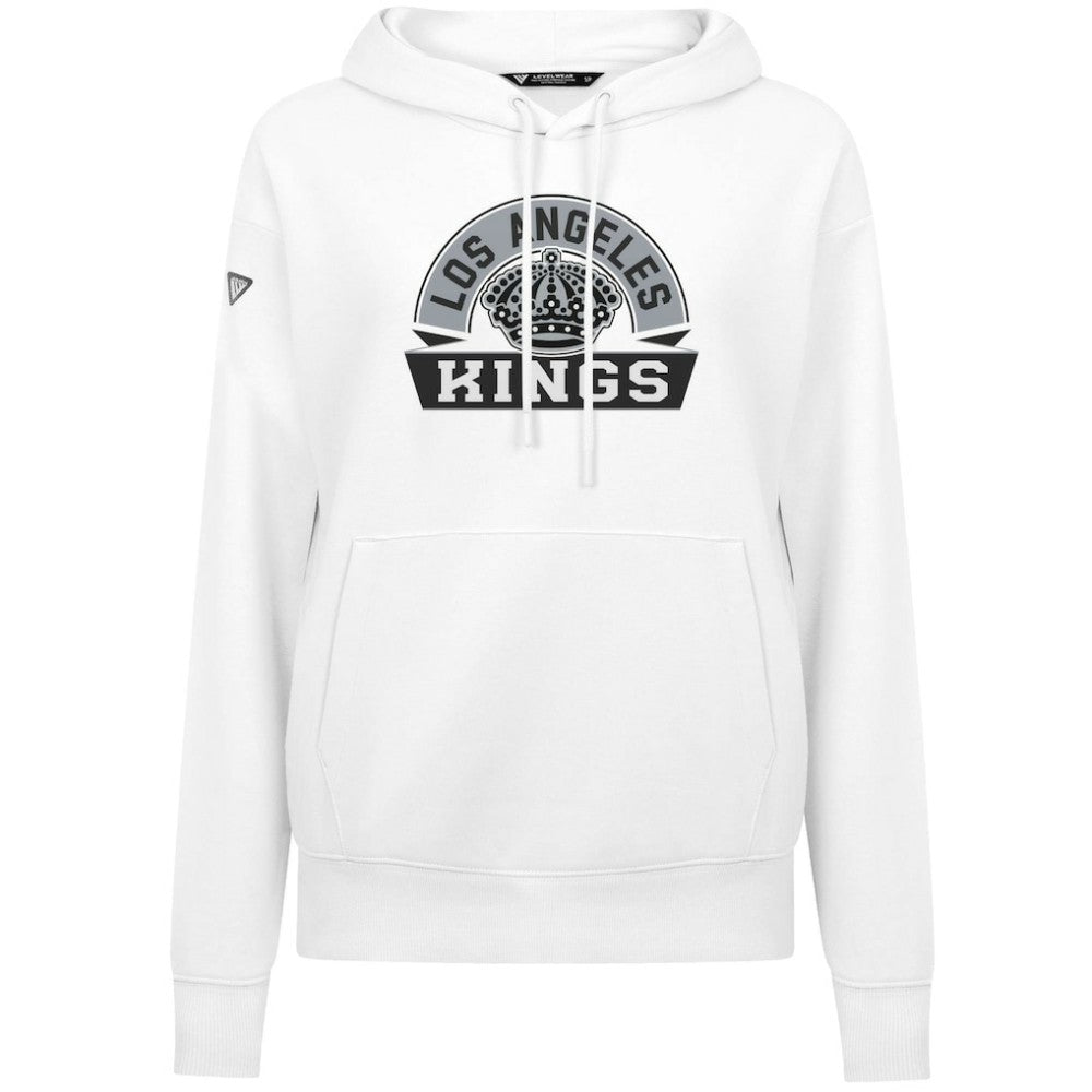 Los Angeles Kings - Levelwear Women's Adorn Banner Arch Pullover Hoodie White
