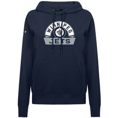 Winnipeg Jets - Levelwear Women's Adorn Banner Arch Pullover Hoodie Navy