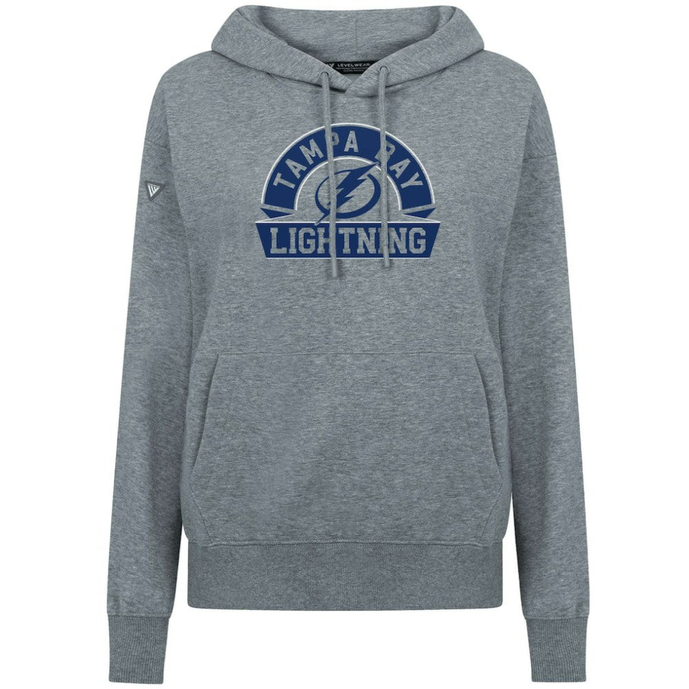 Tampa Bay Lightning - Levelwear Women's Adorn Banner Arch Pullover Hoodie Gray