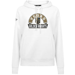 Vegas Golden Knights Levelwear Women's Adorn Banner Arch Pullover Hoodie White
