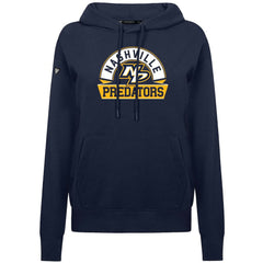 Nashville Predators - Levelwear Women's Adorn Banner Arch Pullover Hoodie Navy