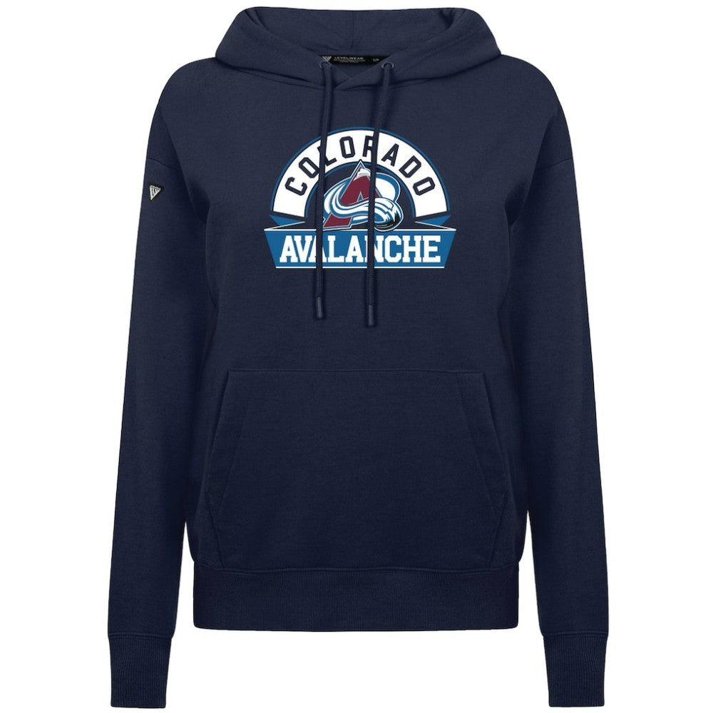 Colorado Avalanche - Levelwear Women's Adorn Banner Arch Pullover Hoodie Navy