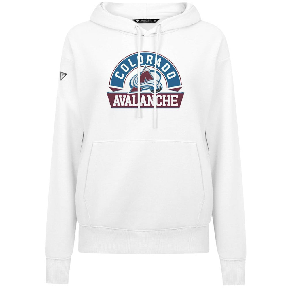 Colorado Avalanche - Levelwear Women's Adorn Banner Arch Pullover Hoodie White
