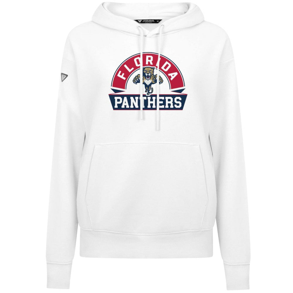 Florida Panthers - Levelwear Women's Adorn Banner Arch Pullover Hoodie White