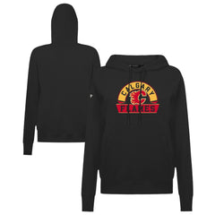 Calgary Flames - Levelwear Women's Adorn Banner Arch Pullover Hoodie Black