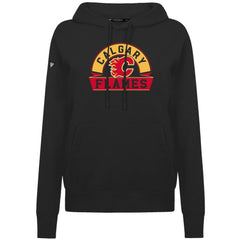 Calgary Flames - Levelwear Women's Adorn Banner Arch Pullover Hoodie Black