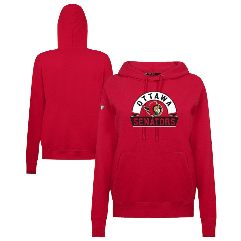 Ottawa Senators - Levelwear Women's Adorn Banner Arch Pullover Hoodie Red