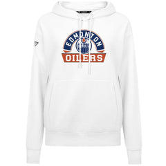 Edmonton Oilers - Levelwear Women's Adorn Banner Arch Pullover Hoodie White