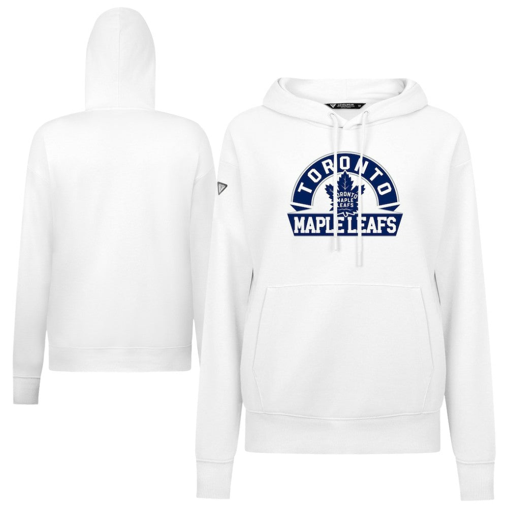 Toronto Maple Leafs - Levelwear Women's Adorn Banner Arch Pullover Hoodie White
