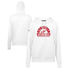 Detroit Red Wings - Levelwear Women's Adorn Banner Arch Pullover Hoodie White