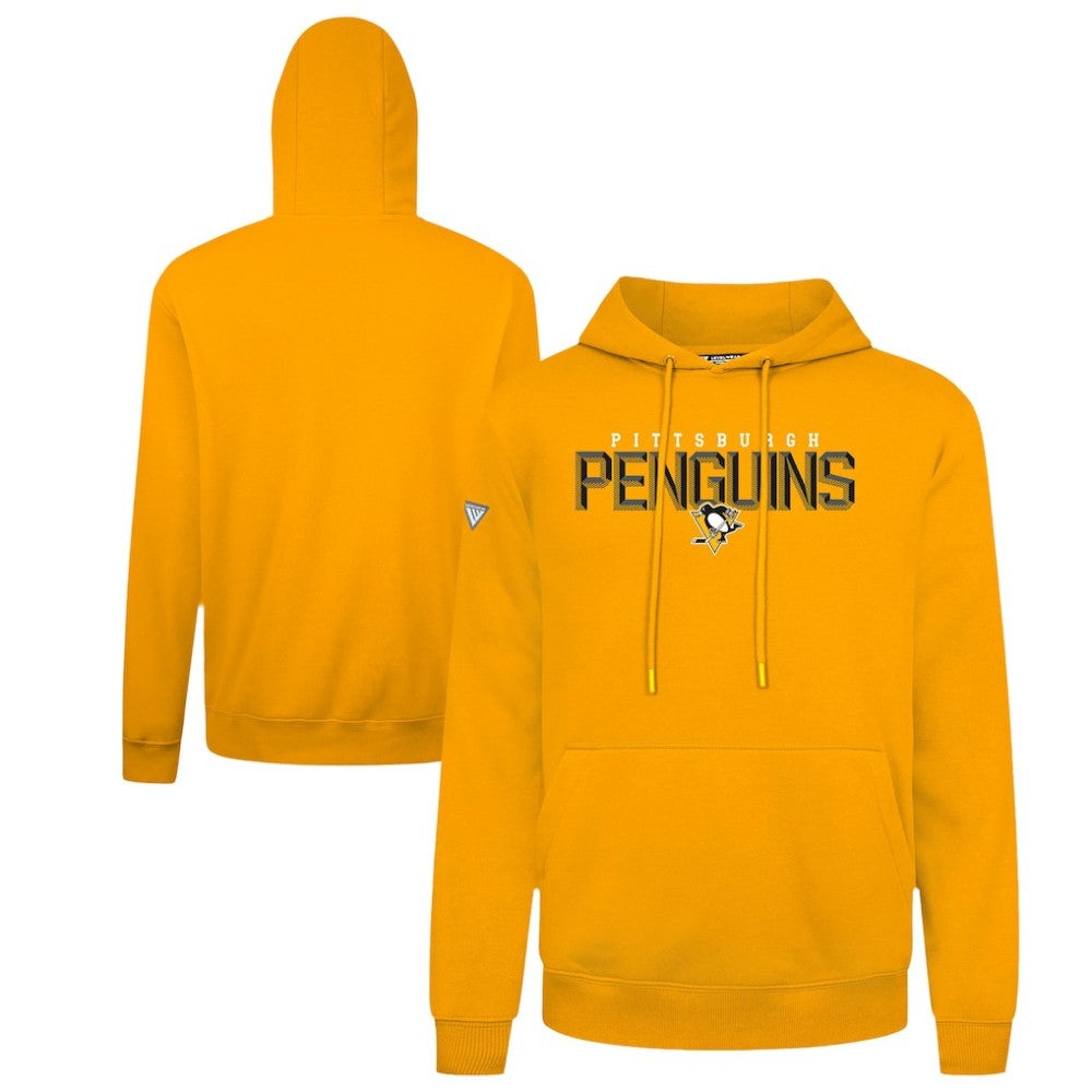 Pittsburgh Penguins Levelwear Podium Carve Pullover Hoodie Gold