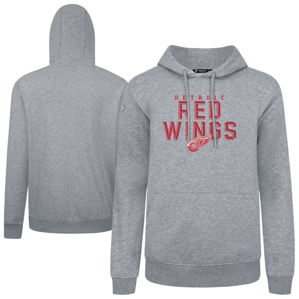 Detroit Red Wings - Levelwear Podium Carve Pullover Hoodie Gray