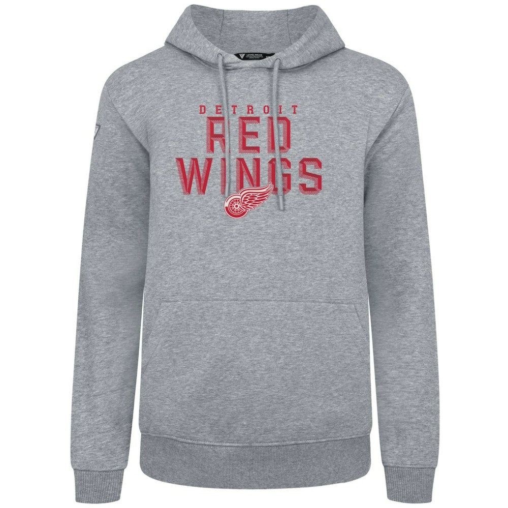 Detroit Red Wings - Levelwear Podium Carve Pullover Hoodie Gray