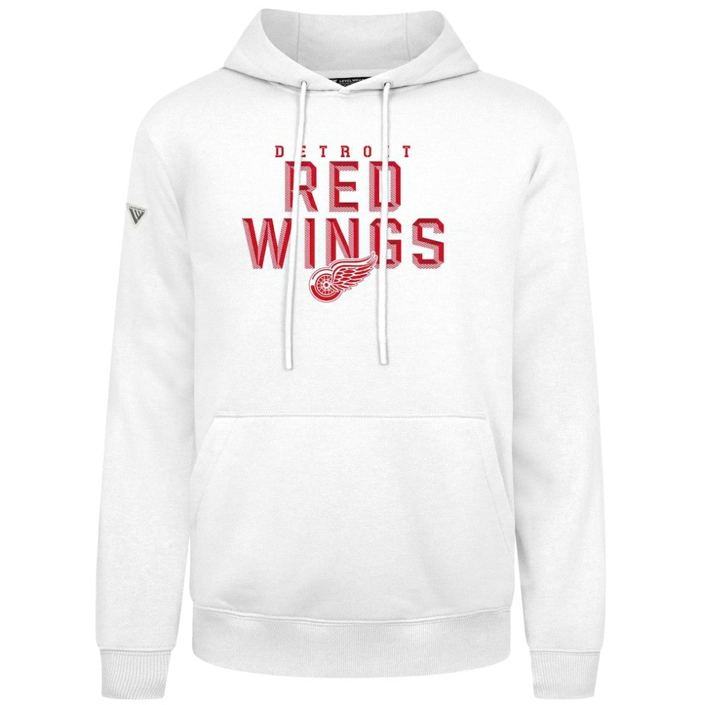 Detroit Red Wings - Levelwear Podium Carve Pullover Hoodie White