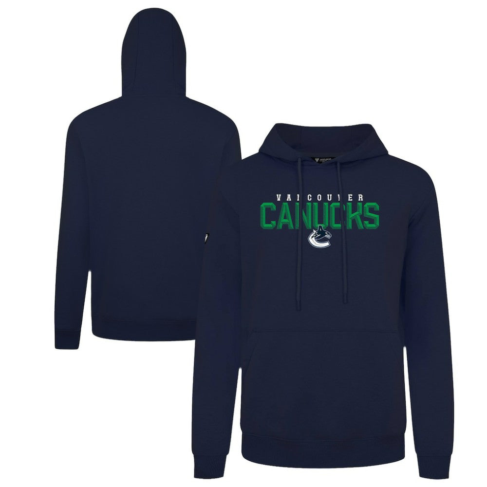 Vancouver Canucks - Levelwear Podium Carve Pullover Hoodie Navy