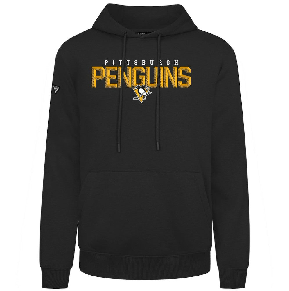 Pittsburgh Penguins Levelwear Podium Carve Pullover Hoodie Black