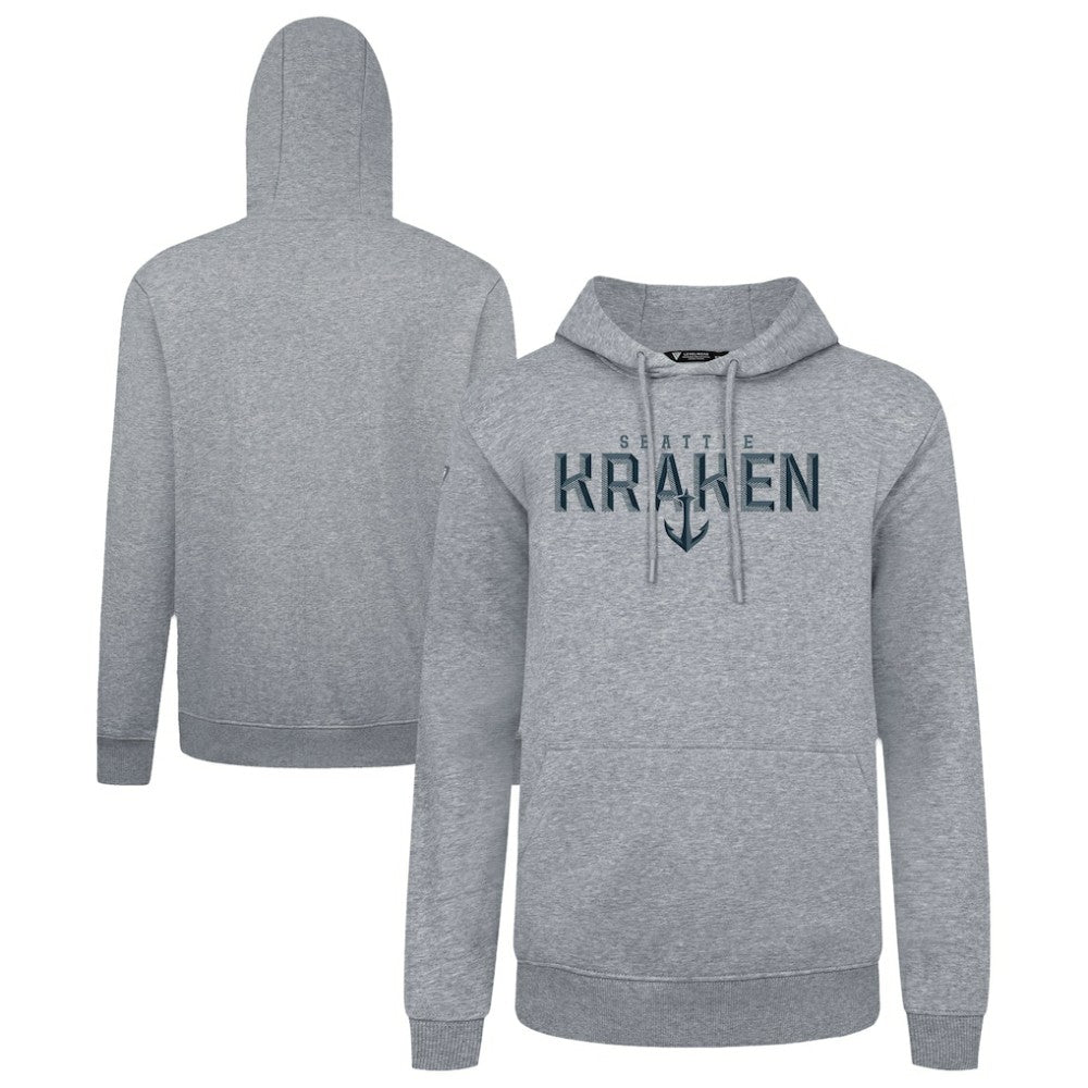 Seattle Kraken Levelwear Podium Carve Pullover Hoodie Gray