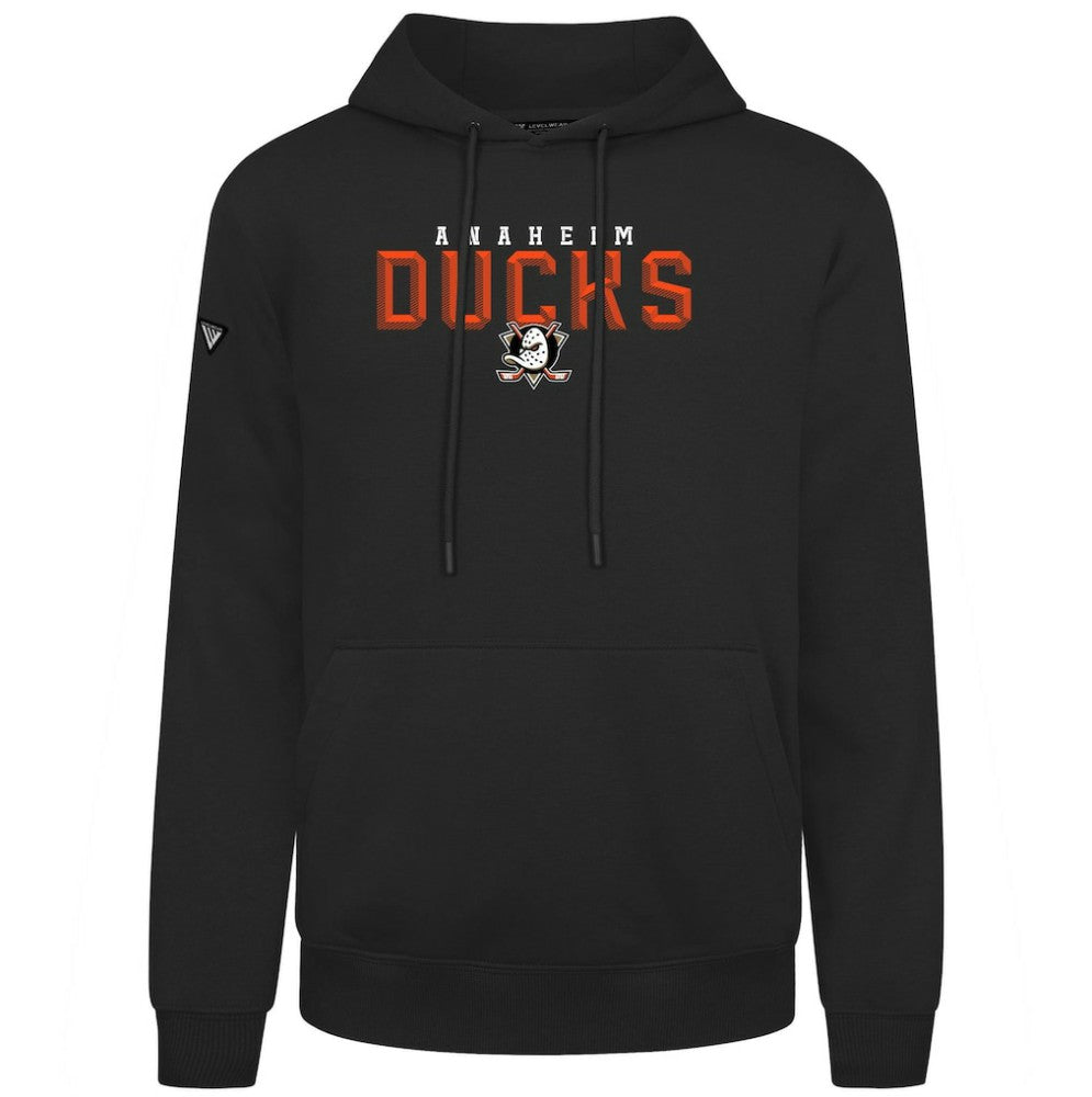 Anaheim Ducks - Levelwear Podium Carve Pullover Hoodie Black