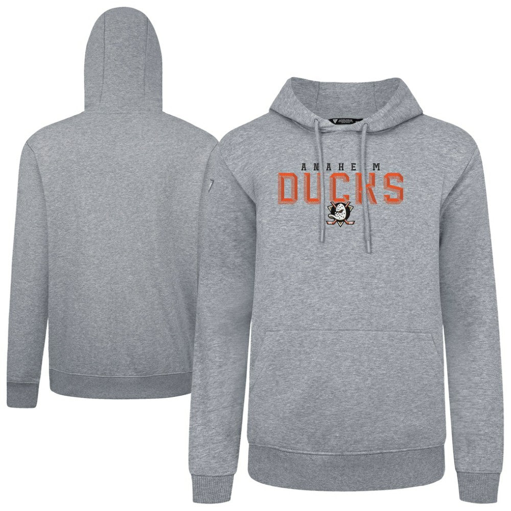 Anaheim Ducks - Levelwear Podium Carve Pullover Hoodie Gray
