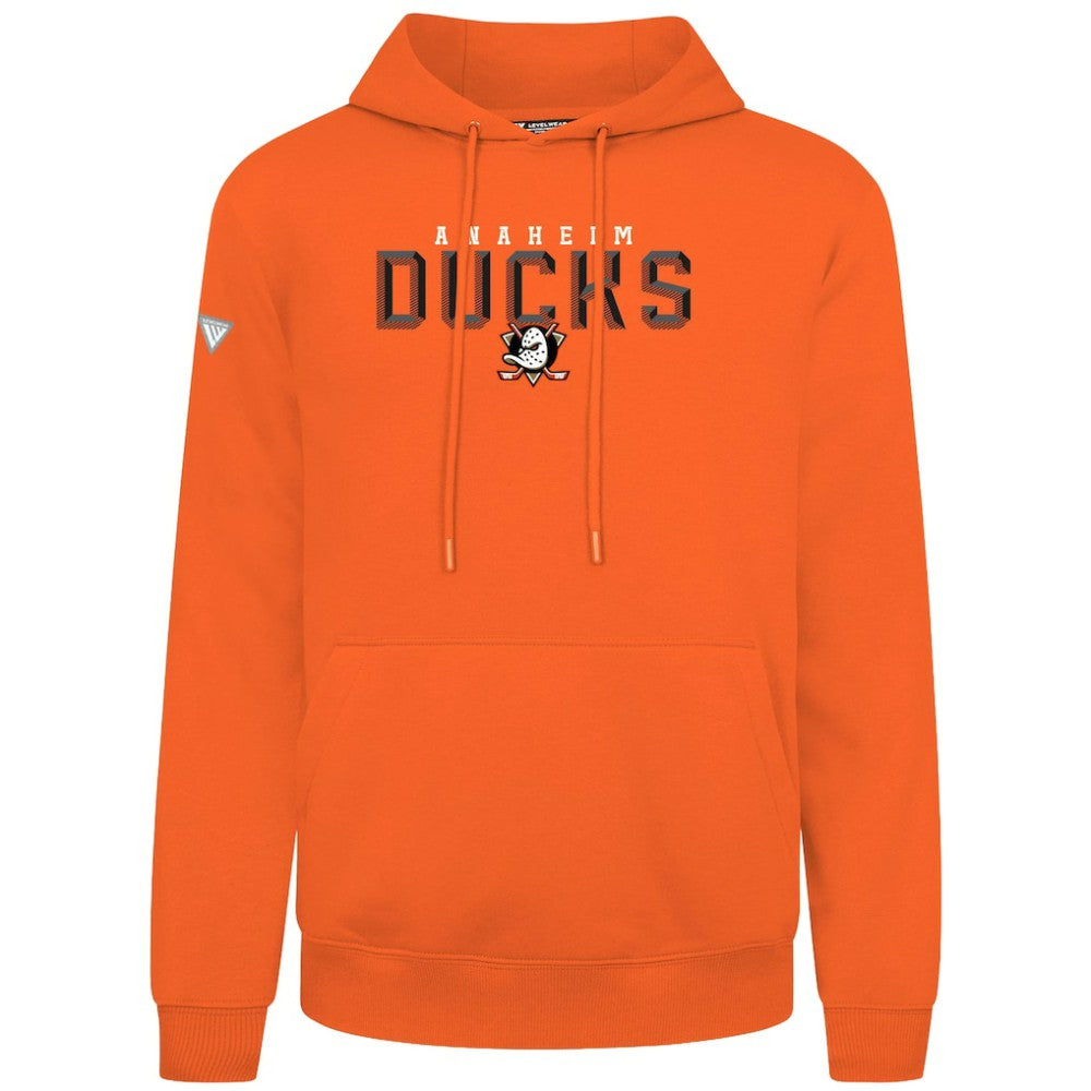 Anaheim Ducks - Levelwear Podium Carve Pullover Hoodie Orange
