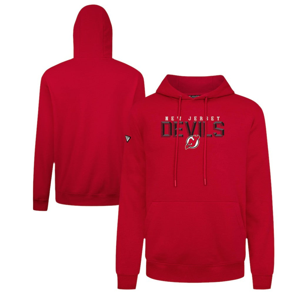 New Jersey Devils - Levelwear Podium Carve Pullover Hoodie Red