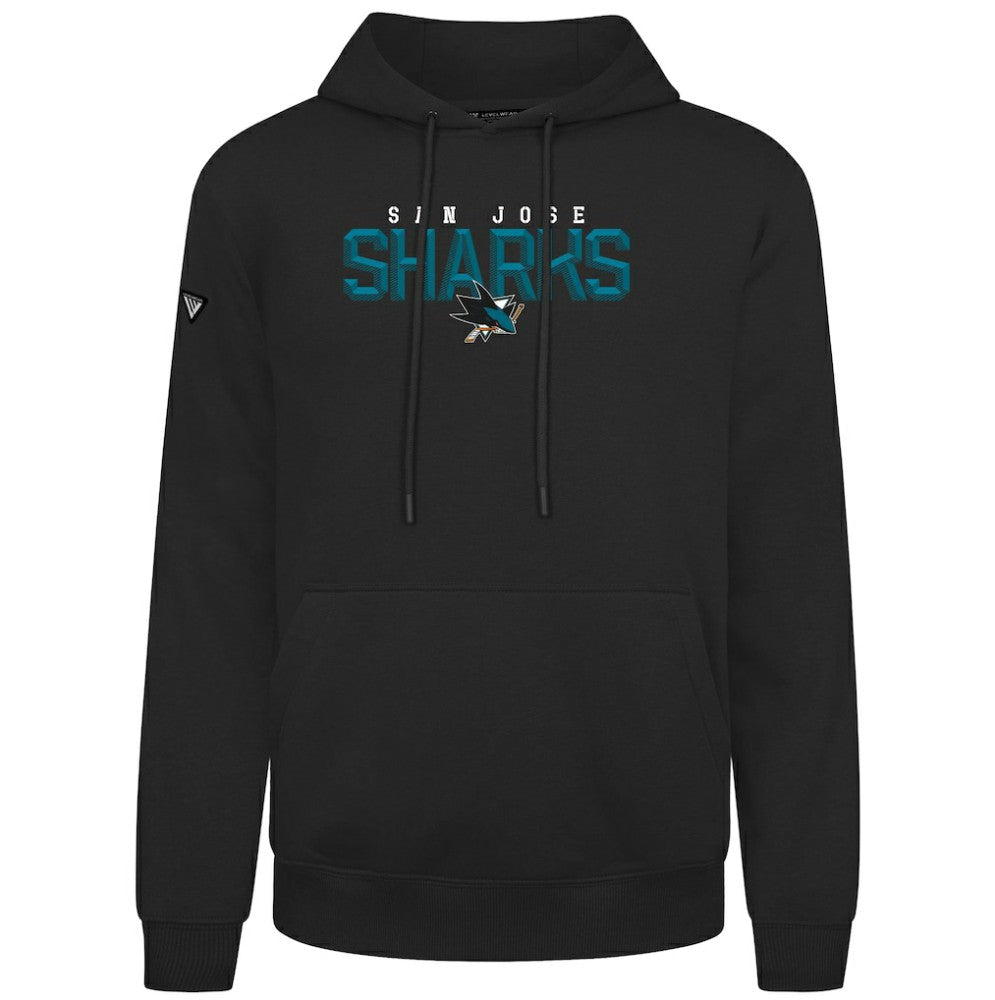 San Jose Sharks - Levelwear Podium Carve Pullover Hoodie Black