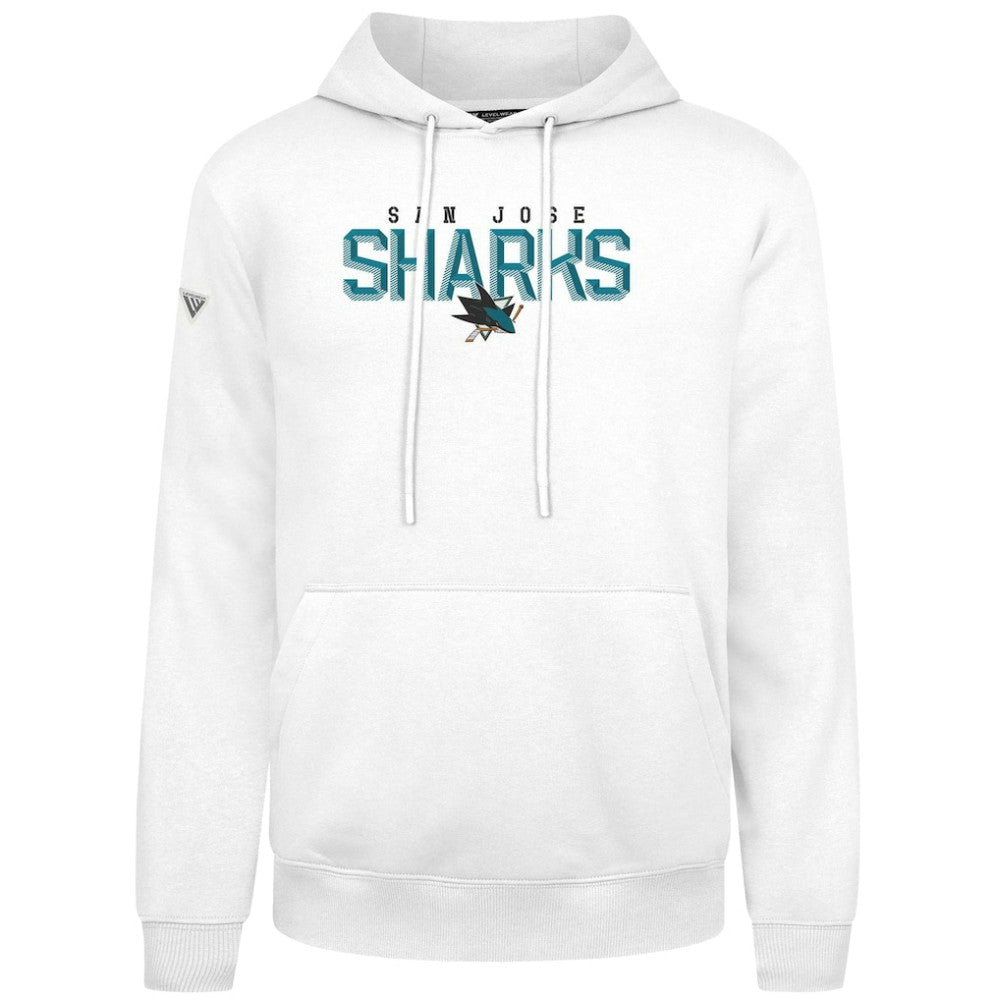 San Jose Sharks - Levelwear Podium Carve Pullover Hoodie White