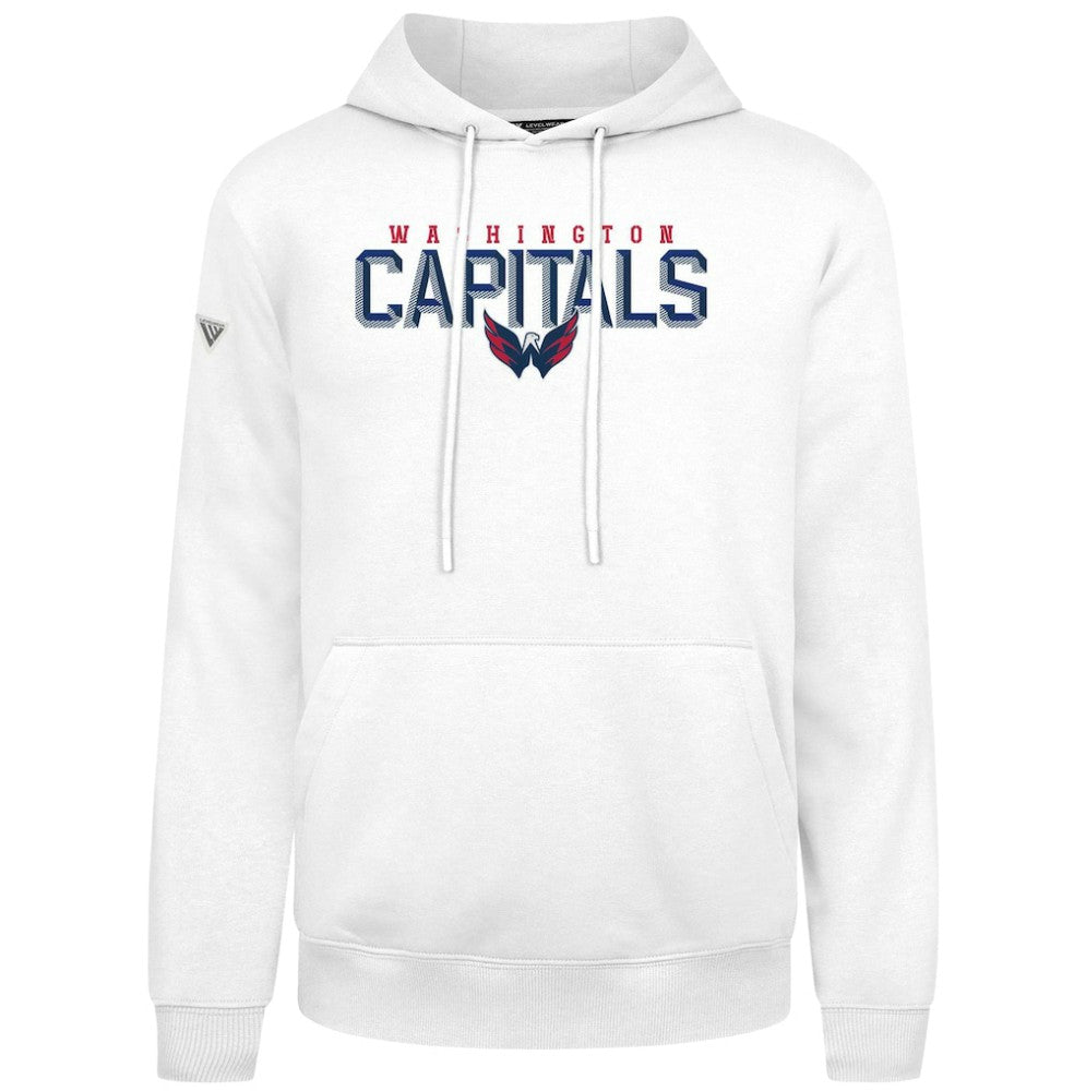 Washington Capitals Levelwear Podium Carve Pullover Hoodie White